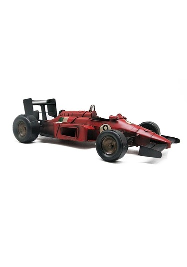 Dekoratif Metal Formula Yarış Araba Modeli C1594 Kırmızı