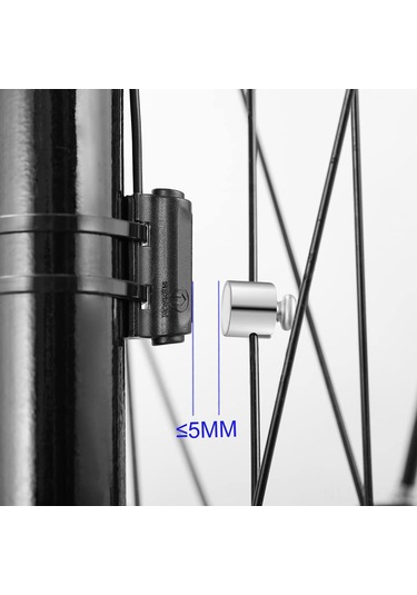 Aubyhe Abs Su Geçirmez Bisiklet Kablolu Lcd Bilgisayarı: Hız Ve Mesafe Ölçer, Gece Aydınlatması, Siyah-kırmızı Kırmızı