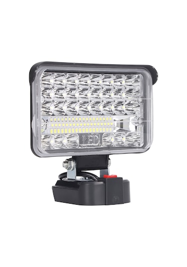 Tenfowee 144w 7200lm 6500k Led Çalışma Lambası - 18v Pil Uyumlu, Çok Açı Aydınlatma, Taşınabilir, Dış Mekan Kamp Balıkçılık Için