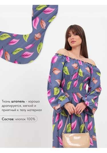 Keyem Büyük Beden Uzun Kollu Elbise 162093809 Açık Mavi