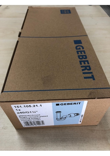 Geberit Lavabo Sifonu U Tipi Parlak Krom 151.105.21.1