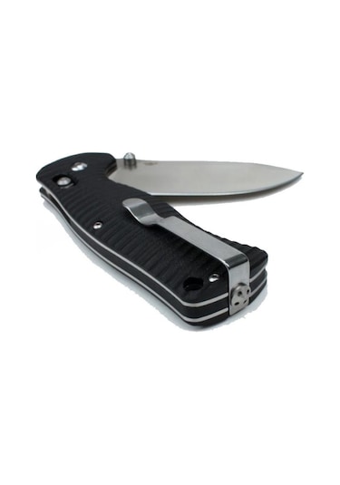 Ganzo Katlanır Bıçak G720-BK Gümüş - Siyah