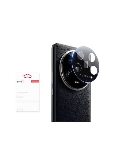 Noktaks - Xiaomi Mi 14 Ultra Uyumlu - Kamera Koruyucu 3d Kamera Camı - Şeffaf