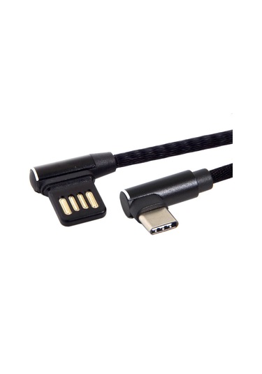 Cbtx USB-C 3.1 Tip-C Sol Açılı 90° USB 2.0 Veri Kablosu