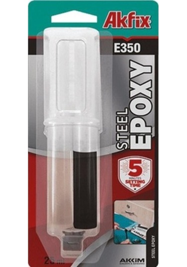 Akfix E350 Epoxy Hızlı Yapıştırıcı Şırıngalı 25Ml (553109210)