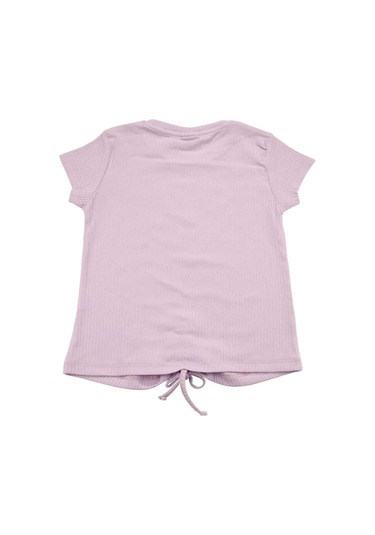 Nakışlı Fitilli Beauty Queen Tshirt Lila 001