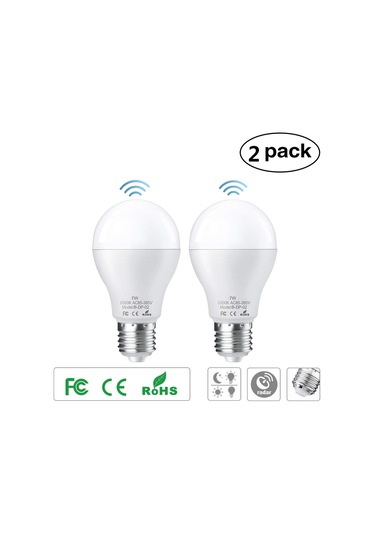 Springsun Hareket Sensörlü E27 Led Ampul - 7w Akıllı Radar Algılama, 2'li Paket, A+ Enerji Sınıfı, Bahçe/merdiven Aydınlatma