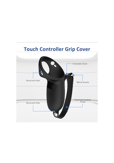 Meta Quest Pro İçin 1 Çift Saplı Silikon Kılıf Kapak Vr Aksesuarları Beyaz