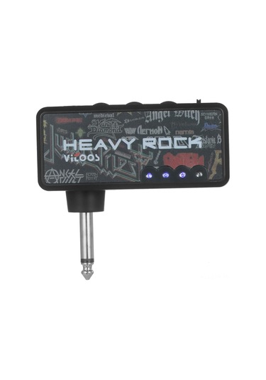 Ranyeek Vitoos Heavy Rock V2 Elektro Gitar Mini Kulaklık Amfi: Distorsiyon Efekti, Usb Kablolu, Taşınabilir, Şarj Edilebilir Pil, Abs+pc Kasa