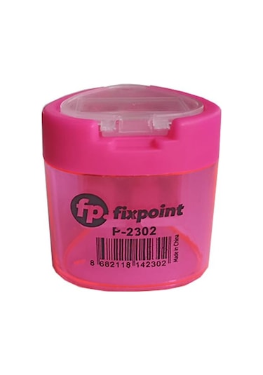 Fixpoint Kalemtraş Çift Gözlü Üçgen Pembe