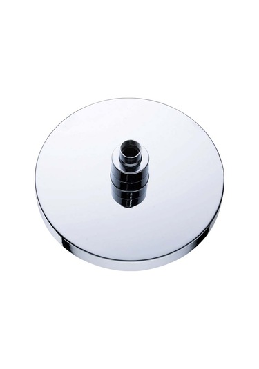 Qingmipy 8 İnç Dairesel Led Duş Başkanı - Metal Yapı - Su Akımı İle Çalışır - Sıcaklık Sensörlü Kırmızı-mavi-yeşil Renk Değişimi Gümüş