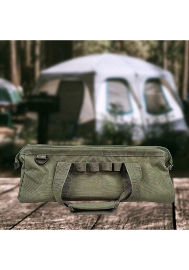 Homyl Çadır Kazıkları Saklama Çantası Taşınabilir Yeşil Yeşil