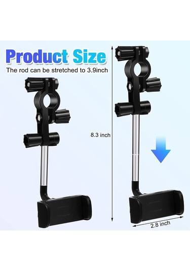Singree 360 Evrensel Araç Aynası Telefon Tutucu - Gps Ve 4-6.1" Telefonlar İçin Siyah