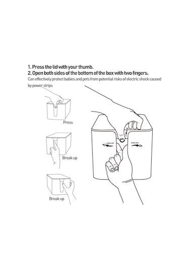 Sones Kablo Düzenleyici Saklama Kutusu Priz Bağlantı Kutusu, Boyut: Orta Bambu Beyazı