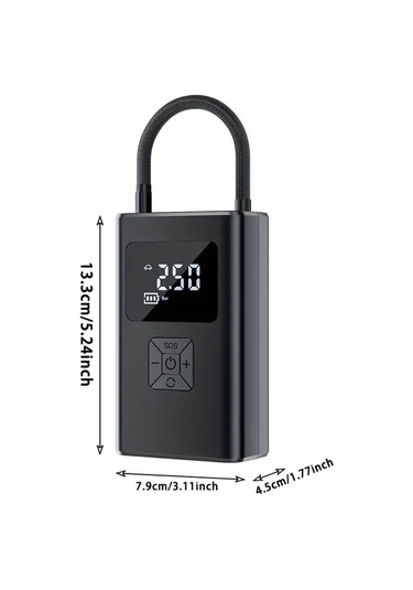 Willowhaven Portable Air Pump Şarjlı Kablosuz Araba Bisiklet Motosiklet Lastik Şişirme