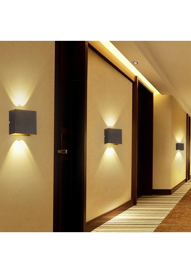 Kangvka Alüminyum Modern Led Duvar Lambası - 6w 3000k Isık - Oturma Odası/yatak Odası/ Koridor Için -简约 Tasarım Diğer