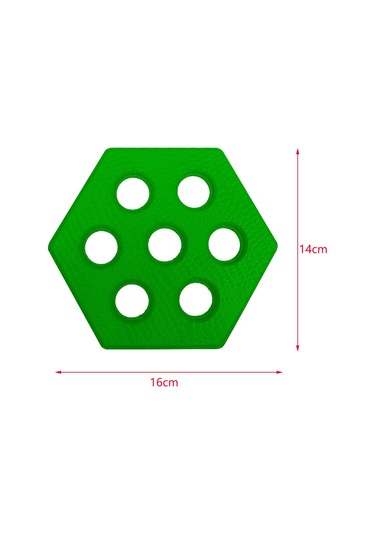 Suntek 15 Adet Altıgen Sörf Tahtası Çekiş Pedleri Yeşil