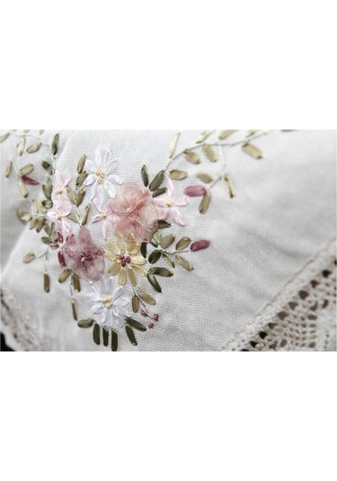 Suntek Nakış Kahve Için Baskılı Damgalı Kanaviçe Masa Örtüsü Seti