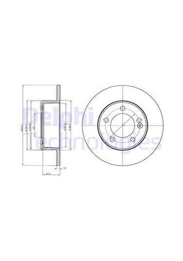 Delphı Arka Fren Aynası Master Iıı Movano 2,3dcı 10 Tek Teker AOD-DELPHI BG4321