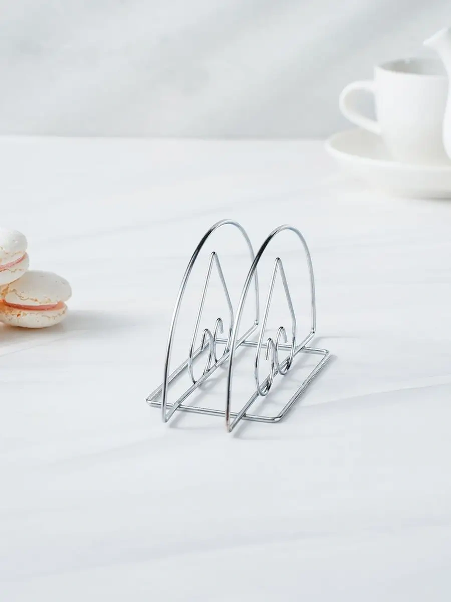 Dolana Mutfak Masası İçin Metal Kalpli Peçetelik 70606292 Gri