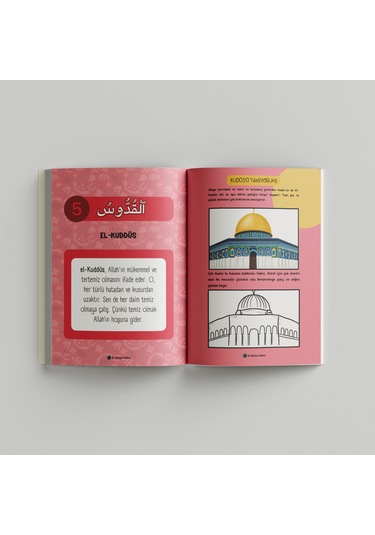 Çocuklar İçin Esmaül Hüsna Ajandası Çok Renkli