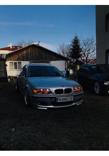 Bmw E46 Led Angel Halka Seti Amber Turuncu Renk Halka Takımı Premium Görüntü