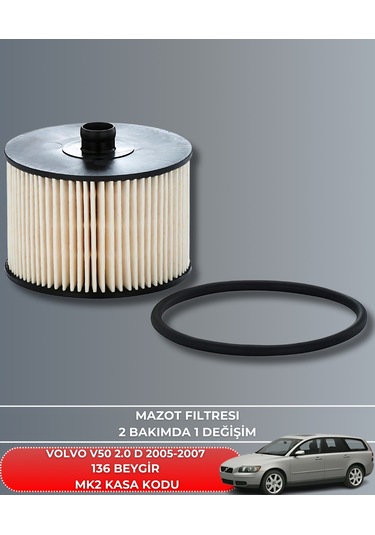 Volvo V50 2.0 D 2005-2006-2007 136 Beygir Mazot Yakıt Filtresi