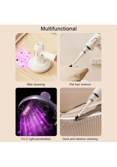 Novahub El Uv Işık Halı Temizleyici - 8000 Vuruş/dk, 7200pa Güçlü Emiş