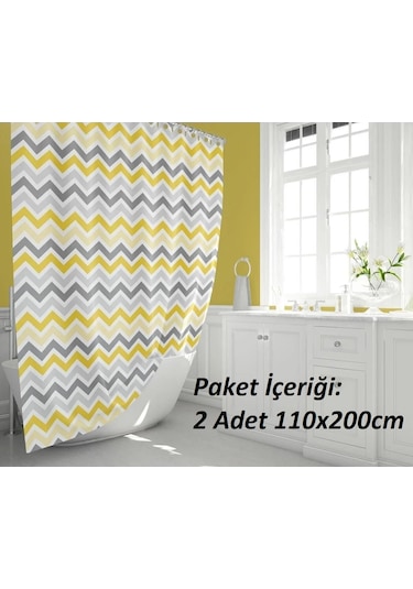 Tropik Home-corner Play Gri-çiftkanatlı Banyo Duşperdesi 110x200