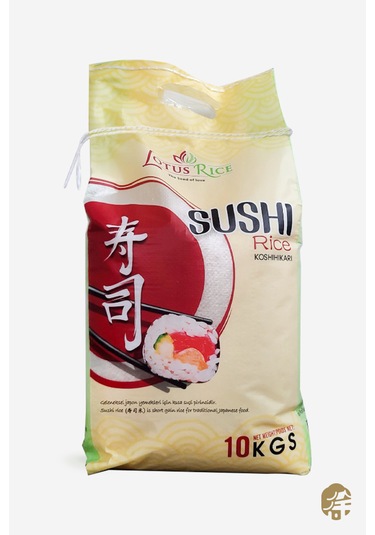 Lotus Premium Koshihikari Sushi Pirinçi Koshihikari Sushi Rice 10 KG