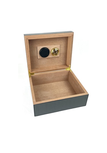 Humidor/puro Saklama Kutusu - Karbon Fiber Desen
