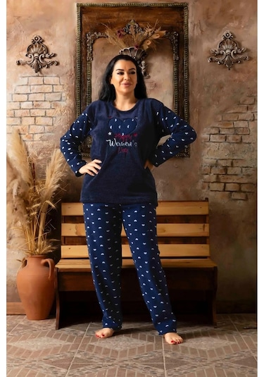 Sude Kadın Büyük Beden Kışlık Welsoft Pijama Takımı K200/585 - 1 Adet 001 Sude Kadın Büyük Beden Kışlık Welsoft Pijama Takımı K200/585 - 1 Adet 001