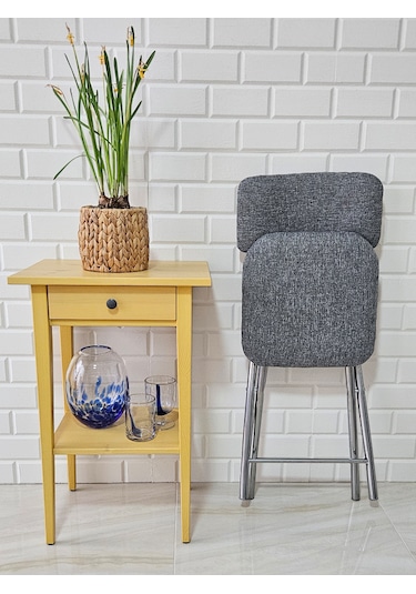 Relaks Katlanır Gri Sandalye Gri - Krom