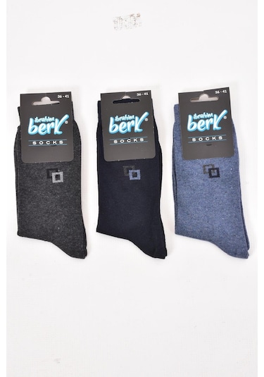 12 Adet Erkek Karışık Renk Havlu Çorap Asorti Asorti