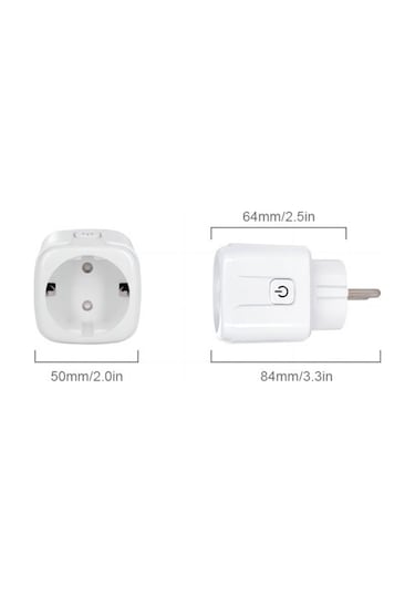 Tenfowee Akıllı Wifi Priz - Uzaktan Kontrol, Zamanlayıcı Ve Enerji İzleme İle 2200w Güç Tuya/smart Life Uyumlu