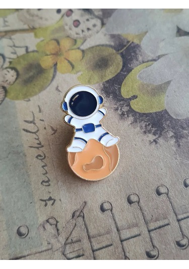 Proshik Broş Astronot Erkek Çocuk Rozet 249180192 Beyaz