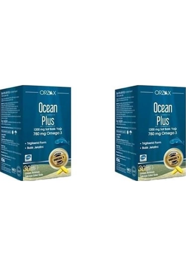 Ocean Plus Balık Yağı Omega3 1200 Mg 30 Softjel Kapsül 2 Adet
