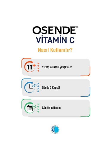 Osende Vitamin C 60 Kapsül