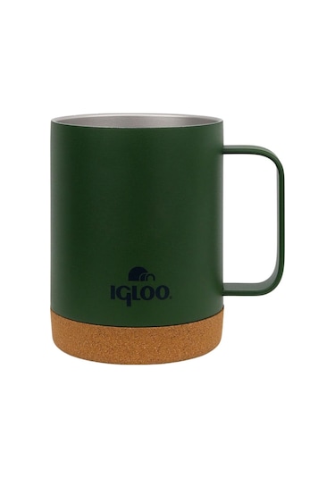 Çelik Mug Termos - Igloo - Cork - 350ml - Haki - 205696 Diğer