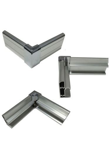 Duşakabin Köşe Takozu 2 Adet Krom