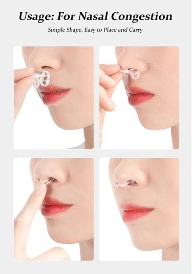 Burun Klipsi Anti Horlama Cihazı Streç Ve Ribaund Gece Uykusu Anti Açık Ağız 4 Pcs