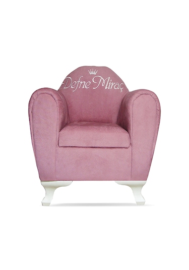 İsimli Kişiye Özel Çocuk Koltuğu 1-6 Yaş - Pudra Pudra Pembe