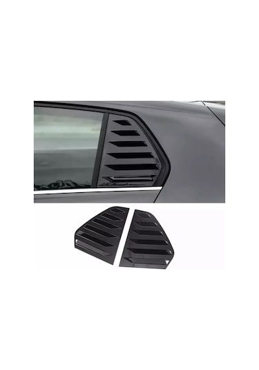 Volkswagen Aksesuar Golf 6 Kelebek Cam Kaplama Vizörü Piano Black