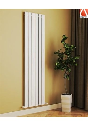 Nirvana 1800x390 Beyaz 5 Dilim Dekoratif Hibrit Alüminyum&Çelik I