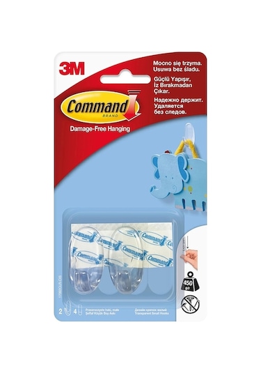 3M Command 17092CLR Şeffaf Askı Küçük Boy