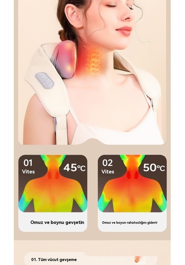 Jian Fan Servikal Masaj, Omuz Ve Oyun Koruyucu, Bel Ve Boyunçiftçiliğeimli Kas, Elektrikli Sıtma, El Oğurmaşal Artefaktı Beyaz
