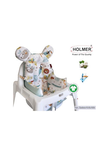 Holmer Leke Tutmaz Organik Mama Sandalyesi Minderi & Kılıfı Ml