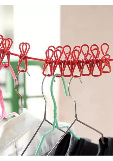 Esfamily Mandallı Çamaşır Kurutma İpi 236849565 Siyah