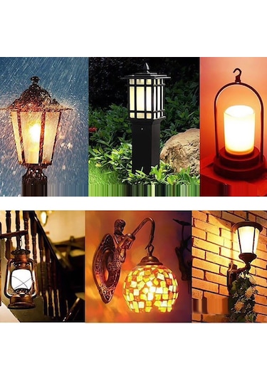 Ximistore9 Led Alev Ampülü, 3 Aydınlatma Modu Tatlı Alev, Sürekli Aydınlık, Nefes , Smd2835 99 Led, 1800k Isıklı Beyaz, Dekoratif Odalar İçin