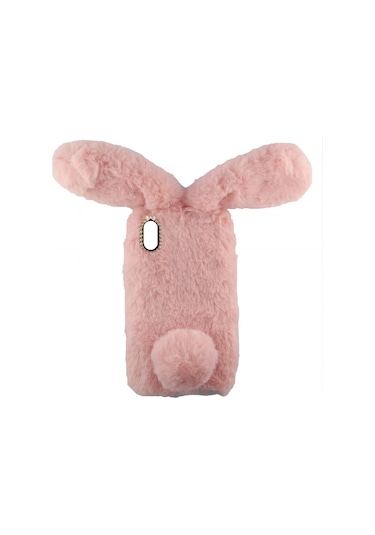 Nettech - İphone Xs Max Uyumlu Peluş Arka Koruma Kılıf - Pembe Pembe